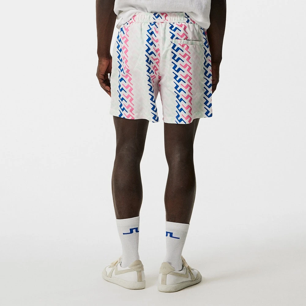 J.Lindeberg Golf Shorts - Banks Miami Swim Trunks - Pink Bridge HS23 - Image 5