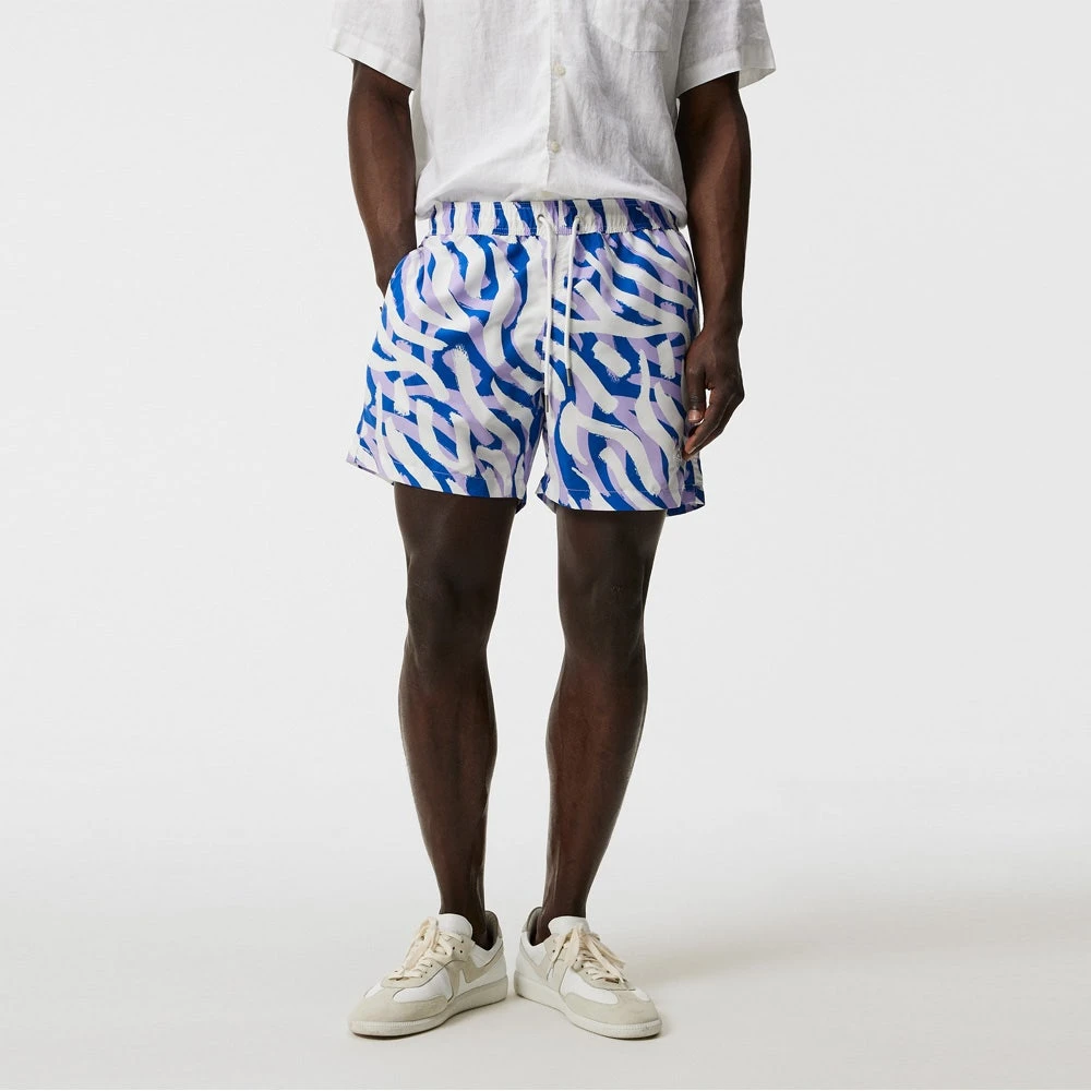 J.Lindeberg Golf Shorts - Banks Miami Swim Trunks - Purple Zebra HS23 - Image 4