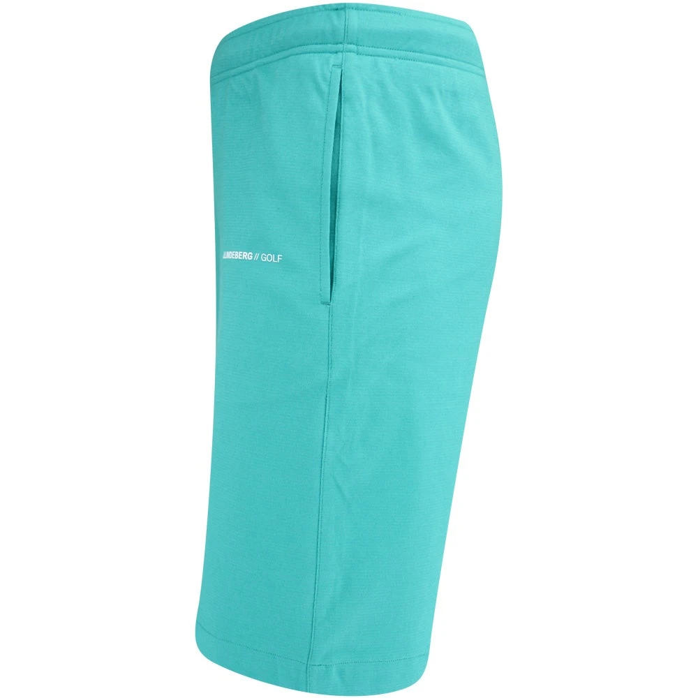 J.Lindeberg Golf Shorts - Jersey Logo - Bright Aqua HS23 - Image 2