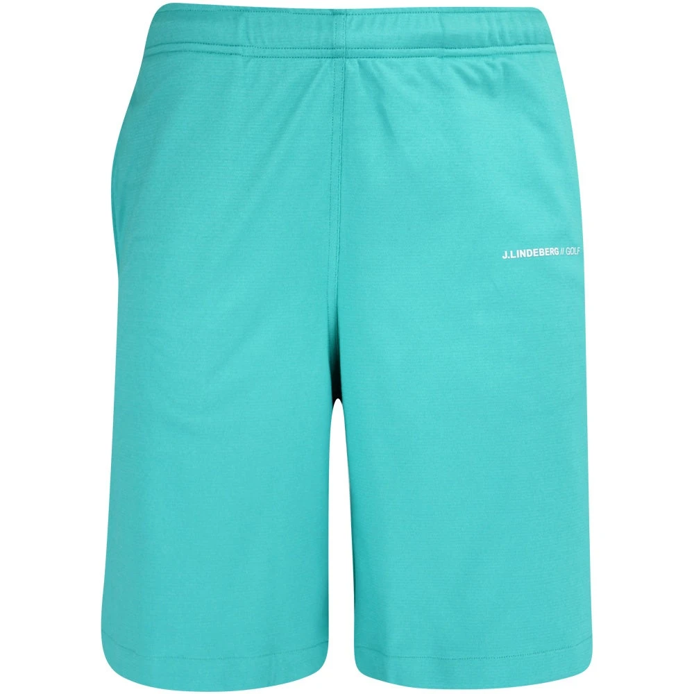 J.Lindeberg Golf Shorts - Jersey Logo - Bright Aqua HS23
