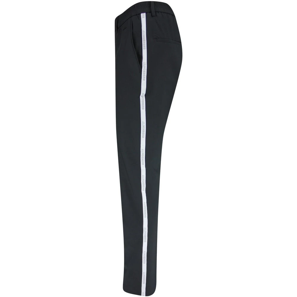 J.Lindeberg Golf Trousers - Stuart Stripe Pant Slim - Black AW23 - Image 2