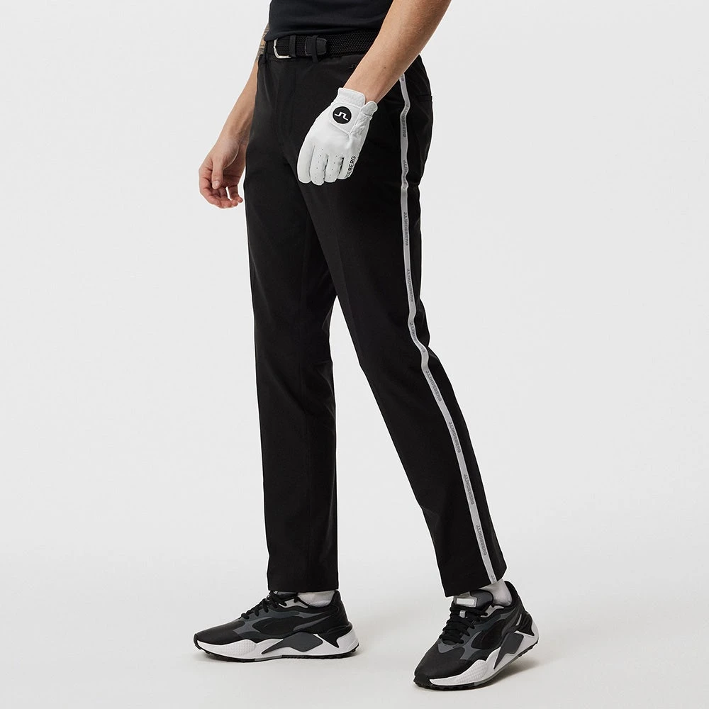 J.Lindeberg Golf Trousers - Stuart Stripe Pant Slim - Black AW23 - Image 5