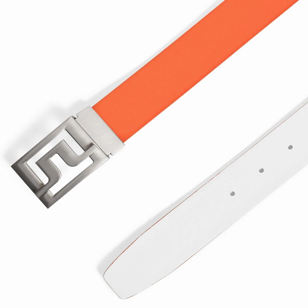 J.Lindeberg Golf Belt - Slater Reversible - Exuberance - White AW23 - Image 2