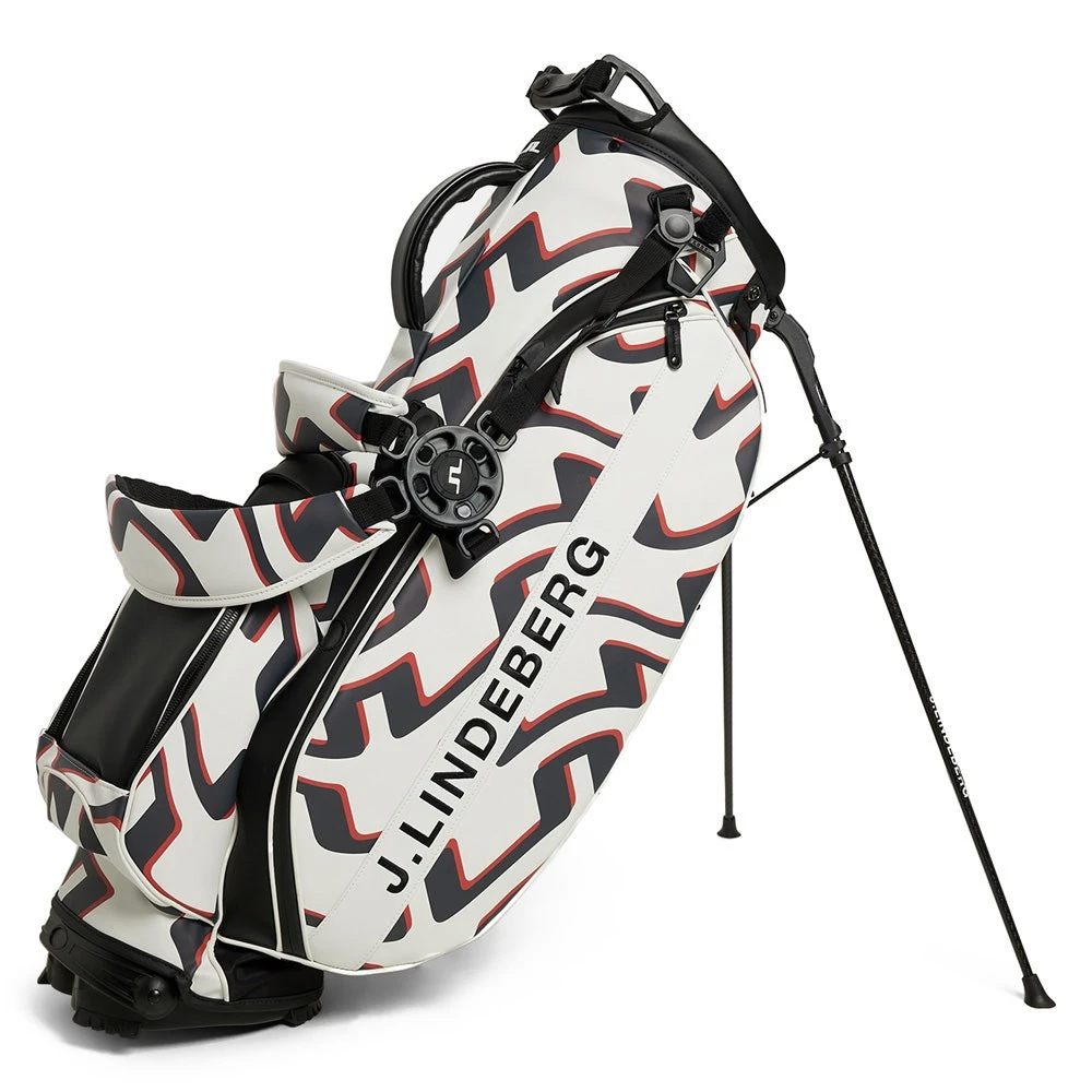 J.Lindeberg Golf Bag - Play Stand Bag Print - Wave Bridge AW23