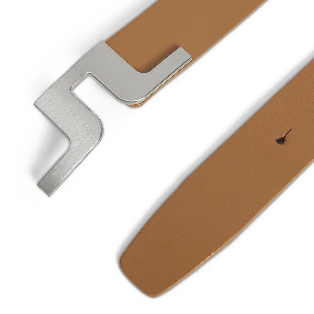 J.Lindeberg Golf Belt - Bridger Leather - Chipmunk AW23 - Image 2