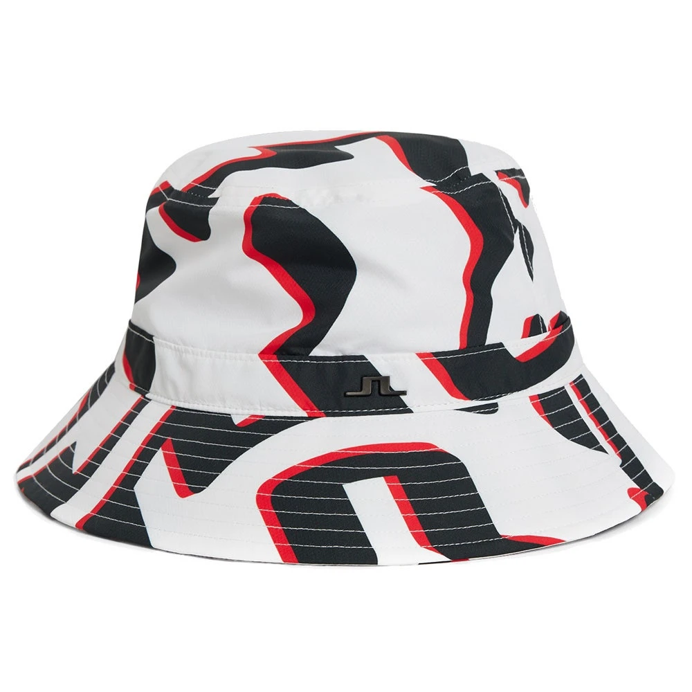 J.Lindeberg Golf Hat - Denver Print Bucket - Wave Bridge AW23