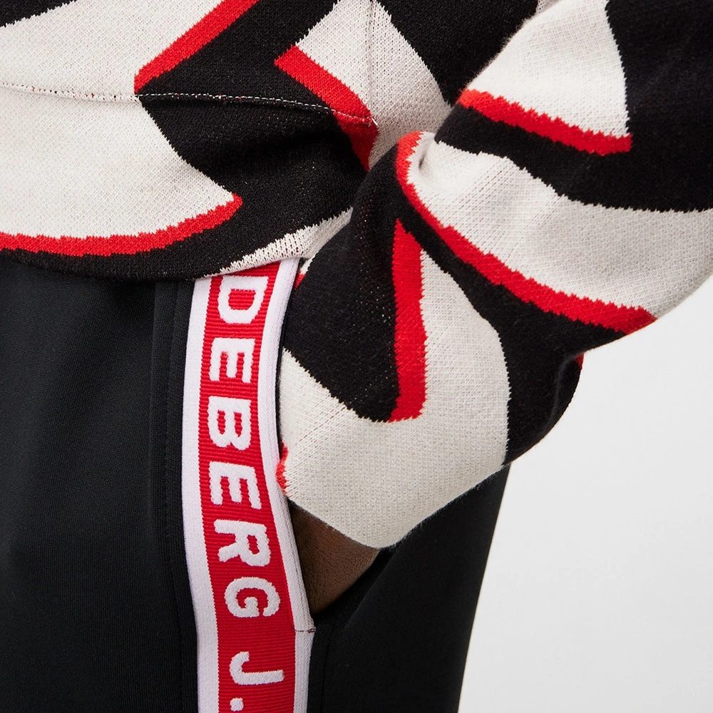 J.Lindeberg Golf Pullover - Adi Knitted Hoodie - Wave Bridge XL AW23 - Image 9