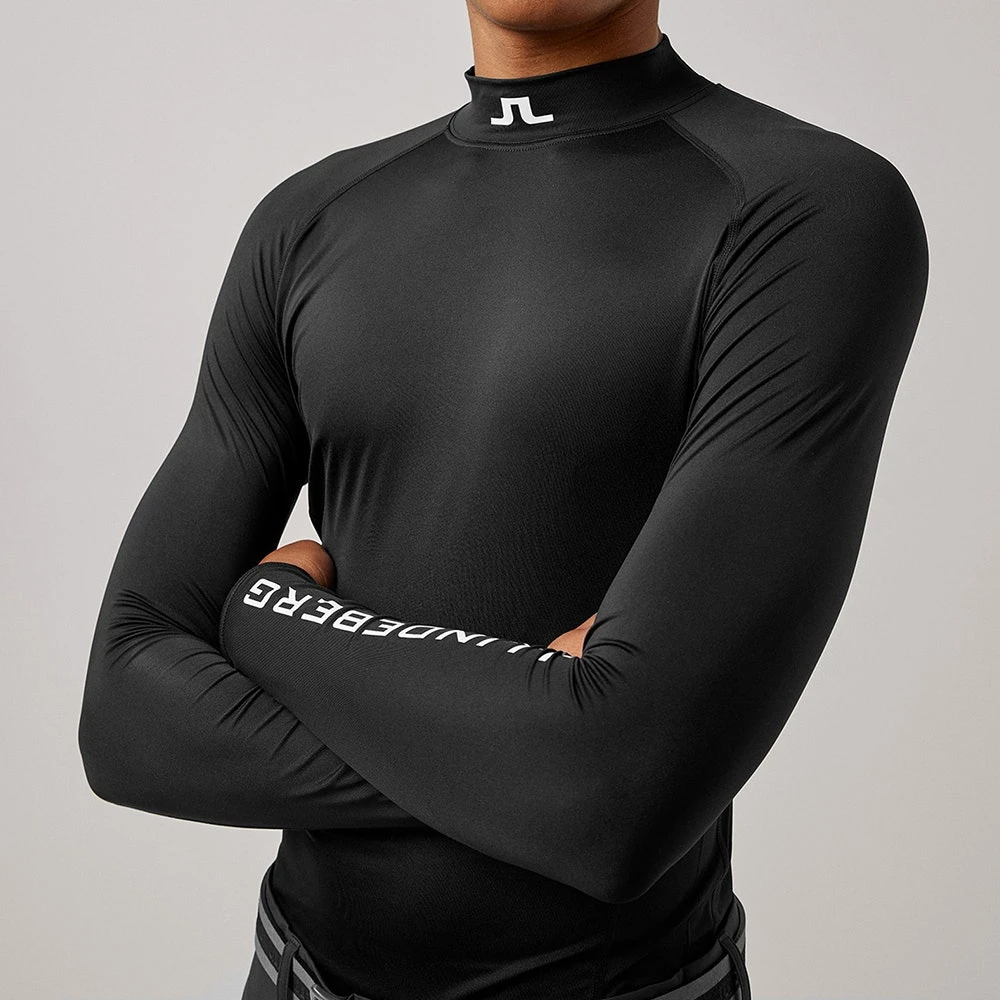 J.Lindeberg Golf Base Layer - Aello SC - Black AW23 - Image 4