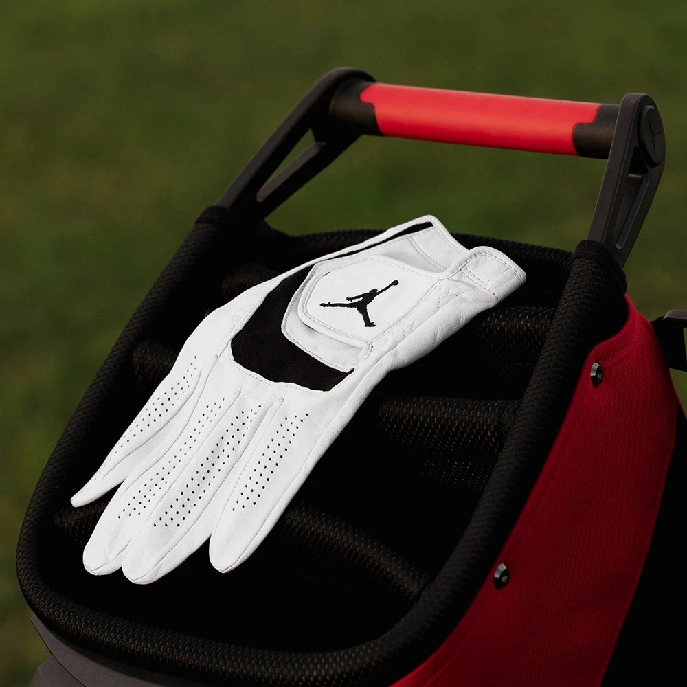 Jordan Golf Glove - Leather Jumpman Logo GG - White 2023 - Image 3