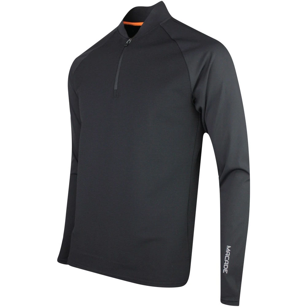 Macade Golf Pullover - Tech Quarter Zip - Black SS23 - Image 2