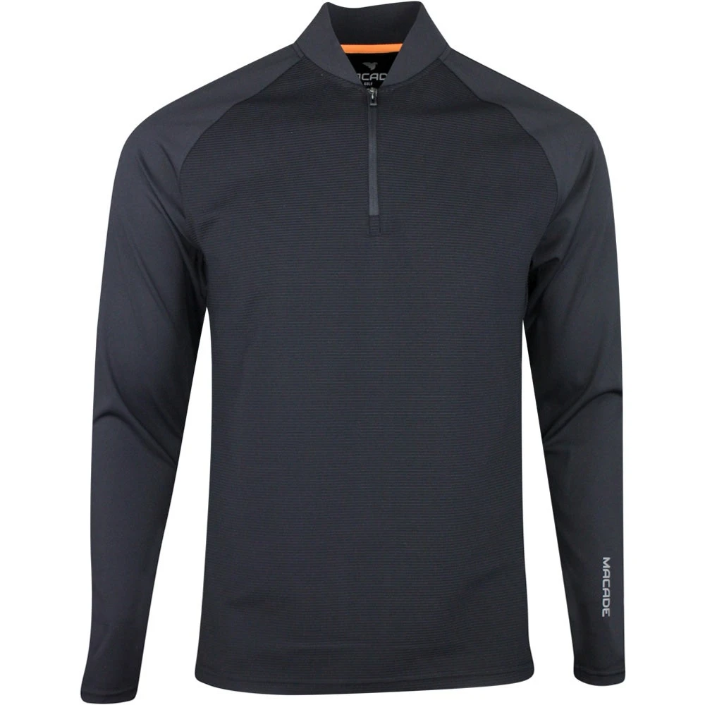 Macade Golf Pullover - Tech Quarter Zip - Black SS23