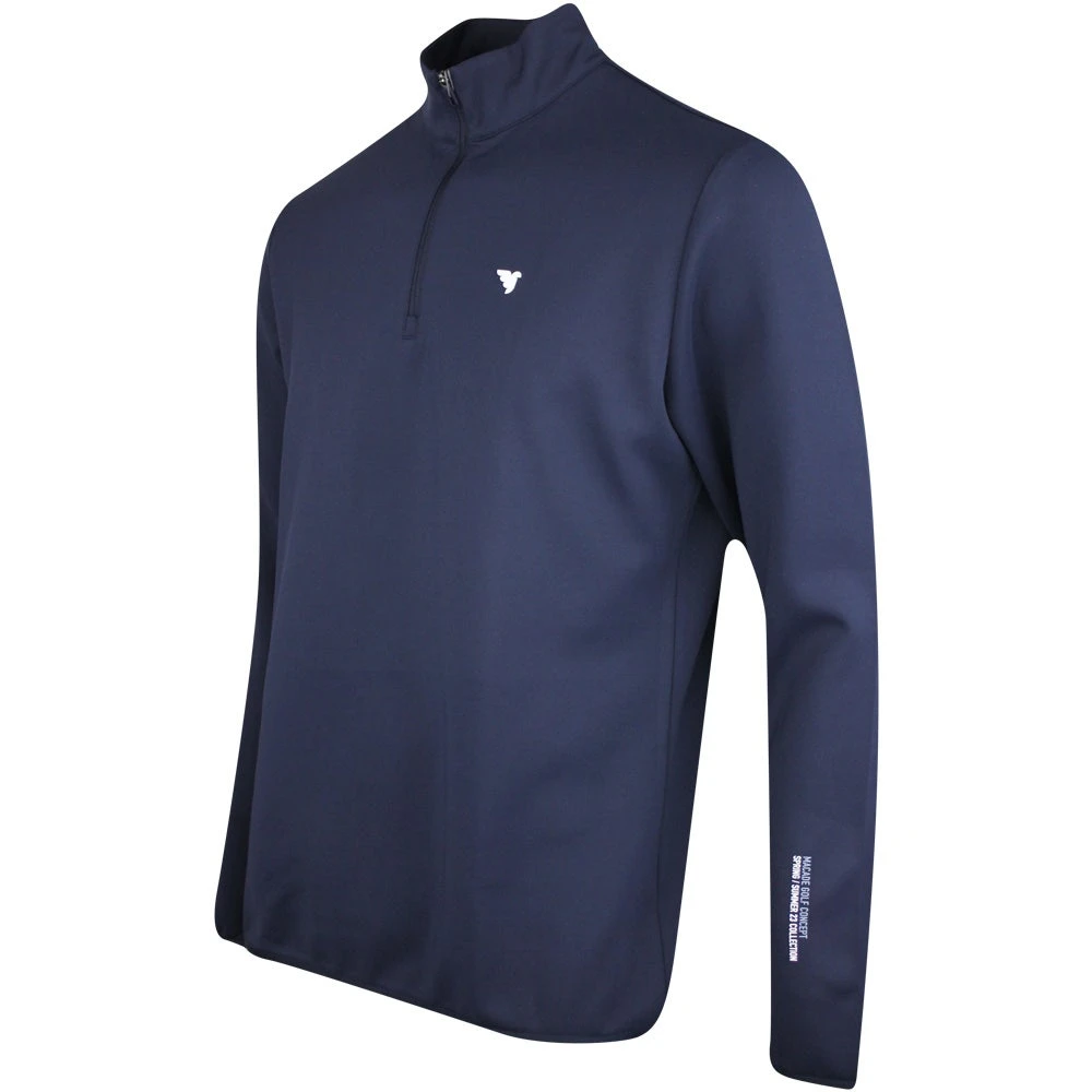 Macade Golf Pullover - Therma Quarter Zip - Navy SS23 - Image 2
