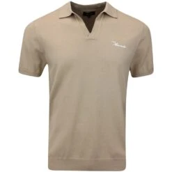 Macade Golf Shirt - Mac Knitted Polo - Brown AW23