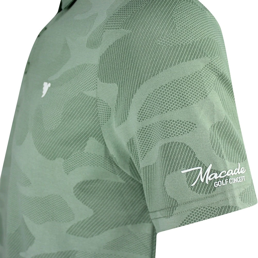 Macade Golf Shirt - Nolan Camo Polo - Sage Green SS23 - Image 4