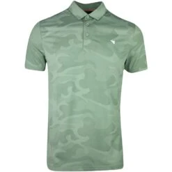 Macade Golf Shirt - Nolan Camo Polo - Sage Green SS23