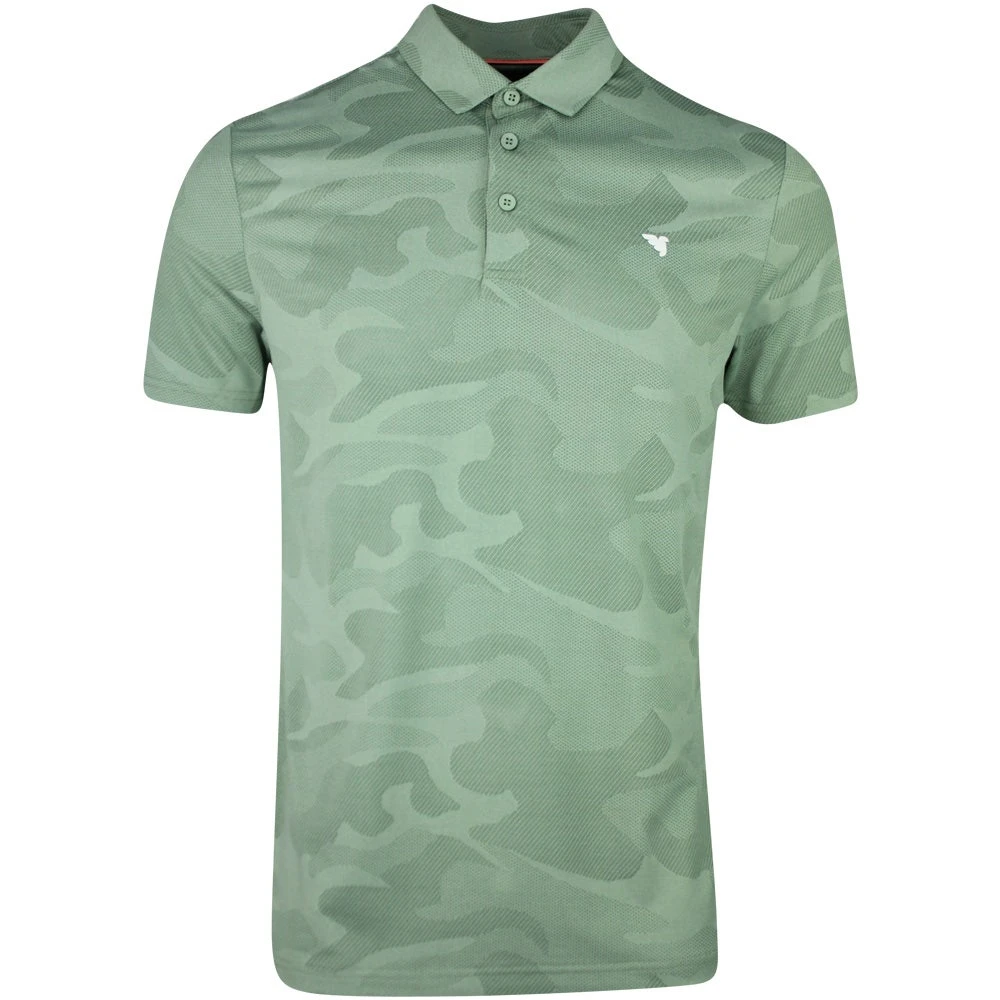 Macade Golf Shirt - Nolan Camo Polo - Sage Green SS23
