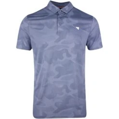 Macade Golf Shirt - Nolan Camo Polo - Stone Blue SS23