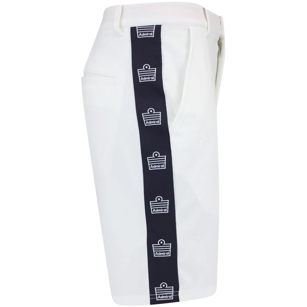 Macade Golf Shorts - Admiral Sportswear Kit Short - White AW23 - Image 2