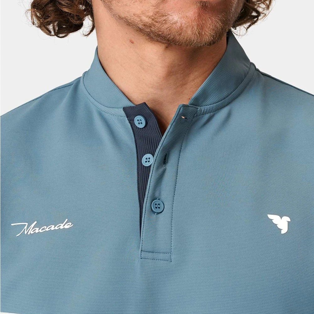 Macade Golf Shirt - Heath Blade Polo - Blue SU23 - Image 8