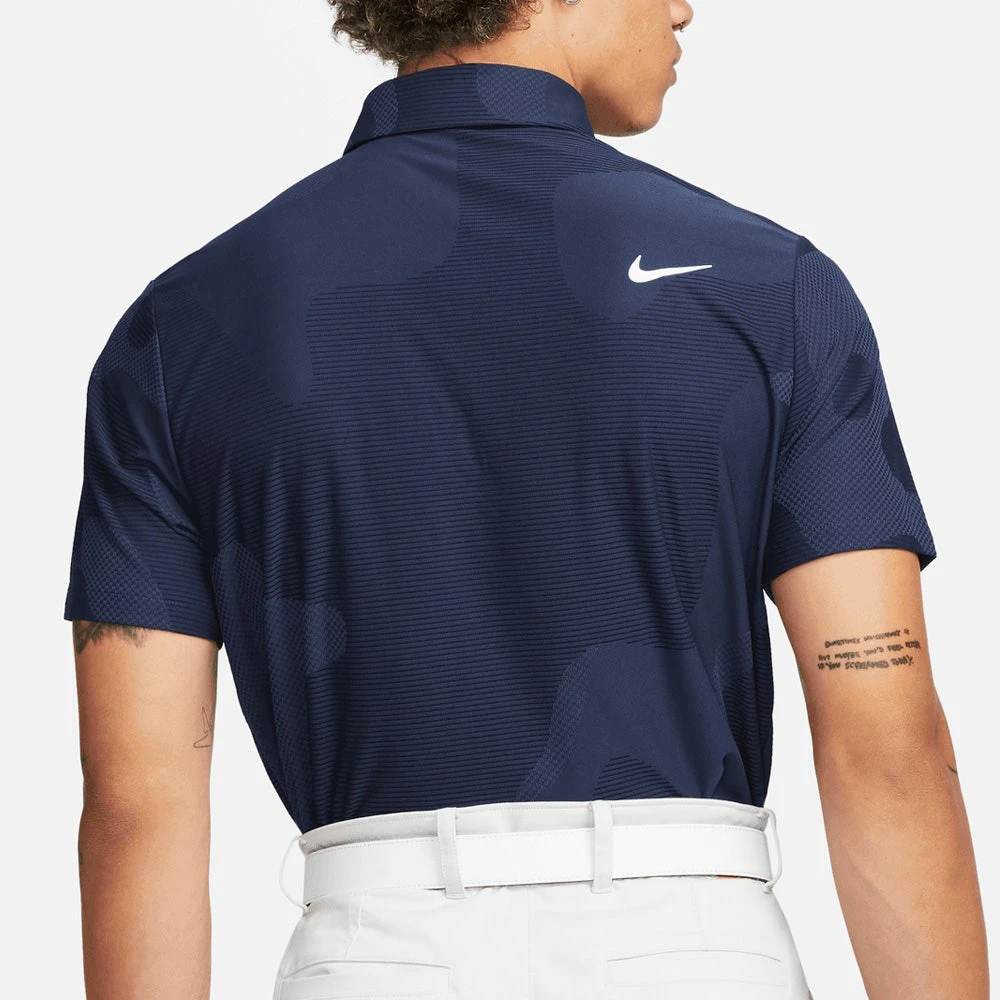 Nike Golf Shirt - NK DF ADV Tour Camo Polo - Blackened Blue SP23 - Image 6