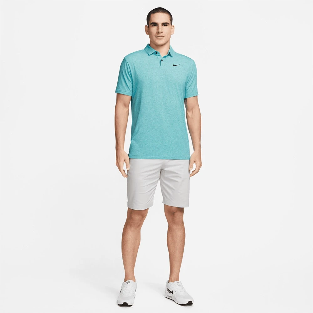 Nike Golf Shirt - NK DF Tour Heather Polo - Teal Nebula SU23 - Image 6