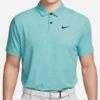 Nike Golf Shirt - NK DF Tour Heather Polo - Teal Nebula SU23