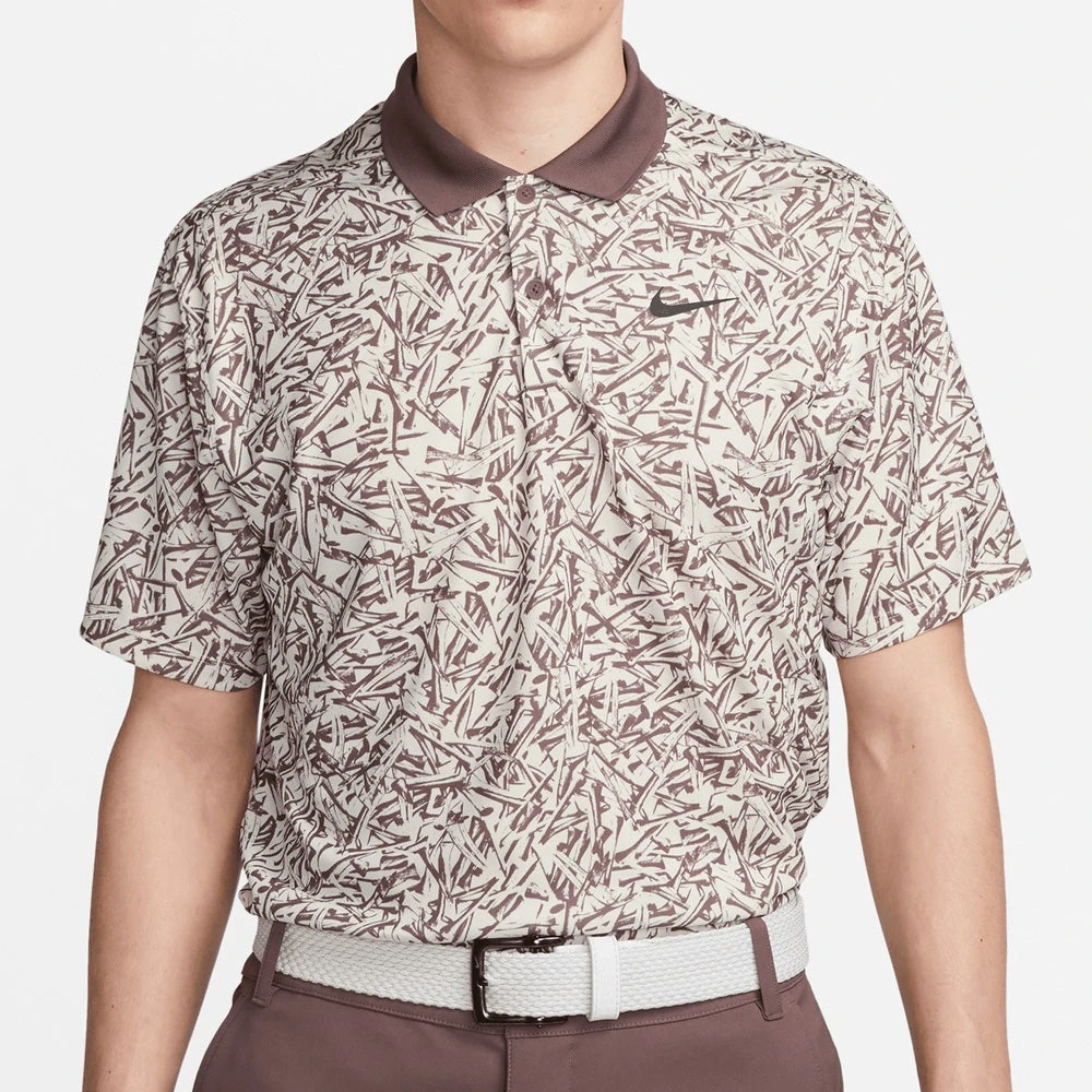 Nike Golf Shirt - NK DF Victory+ Print Polo - Coconut Milk SU23 - Image 5