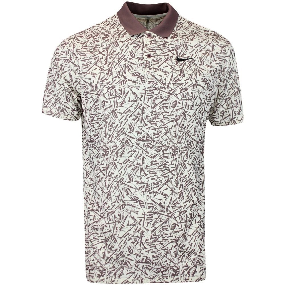 Nike Golf Shirt - NK DF Victory+ Print Polo - Coconut Milk SU23