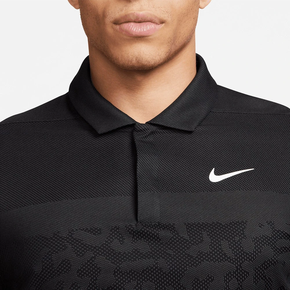 Nike Golf Shirt - Tiger Woods ADV Camo Polo - Black SP23 - Image 3
