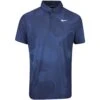 Nike Golf Shirt - NK DF ADV Tour Camo Polo - Blackened Blue SP23