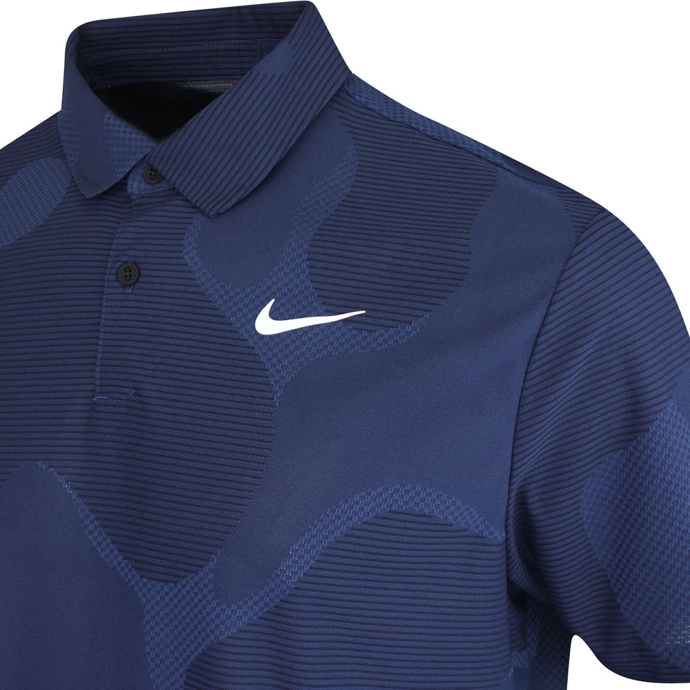 Nike Golf Shirt - NK DF ADV Tour Camo Polo - Blackened Blue SP23 - Image 4