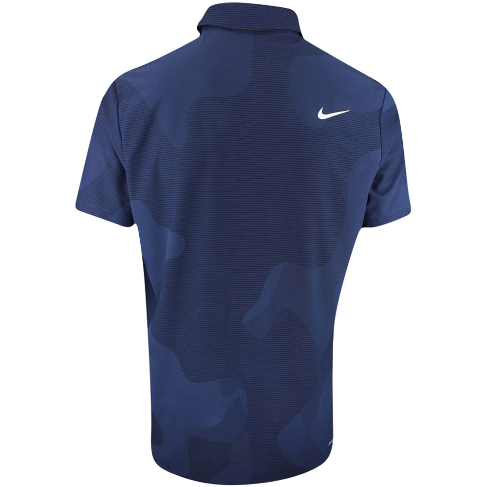 Nike Golf Shirt - NK DF ADV Tour Camo Polo - Blackened Blue SP23 - Image 3