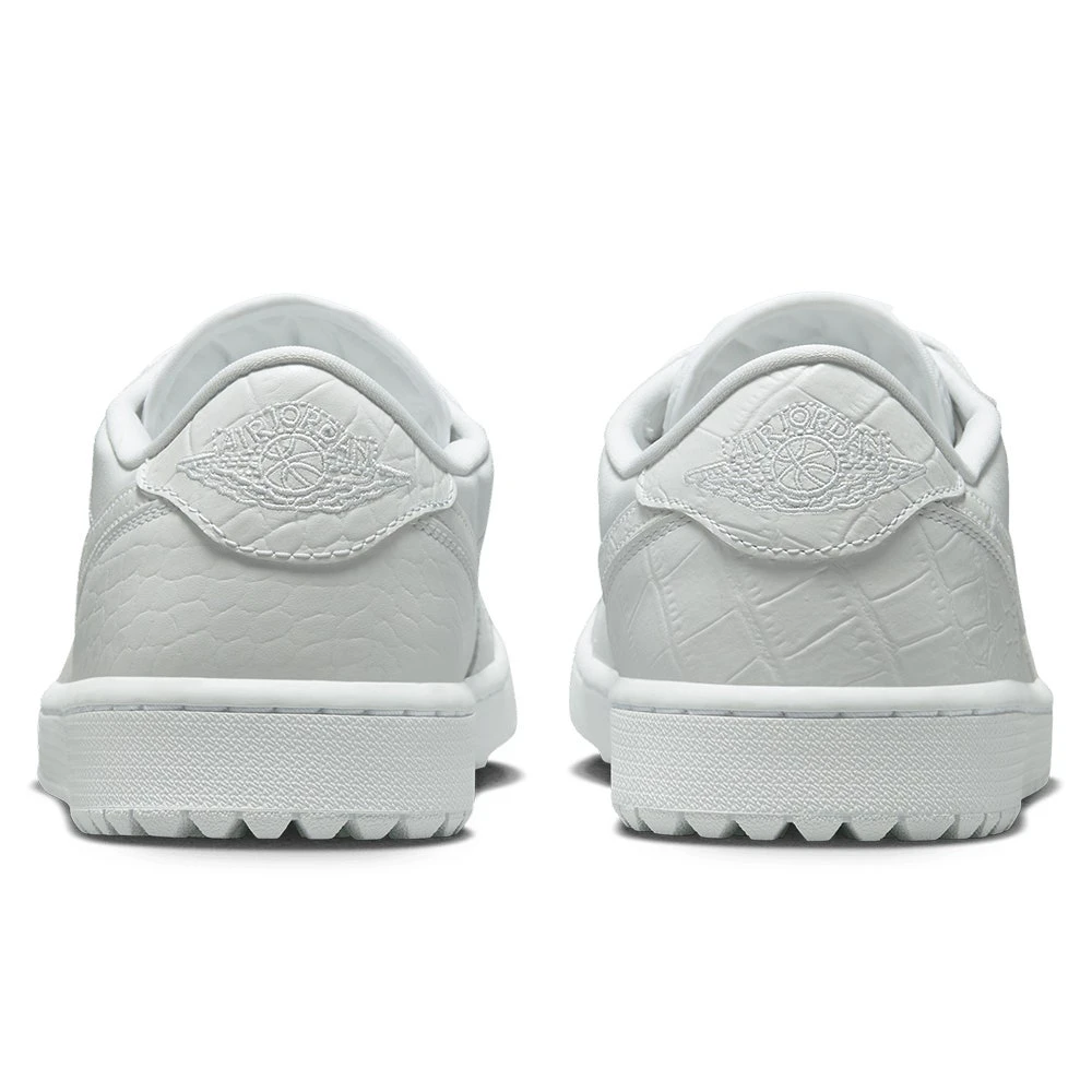 Nike Golf Shoes - Air Jordan 1 Low G - White Croc SP23 - Image 4