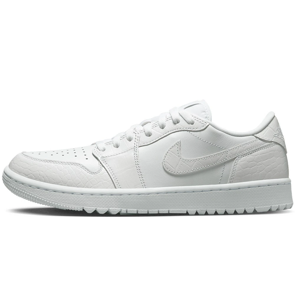 Nike Golf Shoes - Air Jordan 1 Low G - White Croc SP23