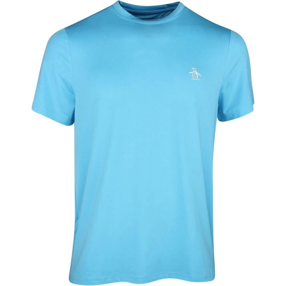 Original Penguin T-Shirt - Solid Performance Tee - Aquarius SS23