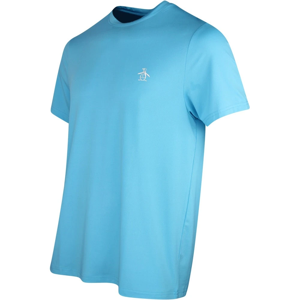 Original Penguin T-Shirt - Solid Performance Tee - Aquarius SS23 - Image 2