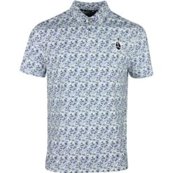 Original Penguin Golf Shirt - Tour Umbrella Print - Astral Night SS23