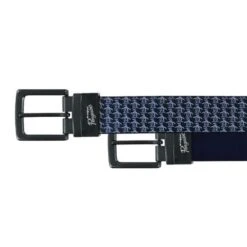 Original Penguin Golf Belt - Pete Printed Reversible - Black Iris AW23