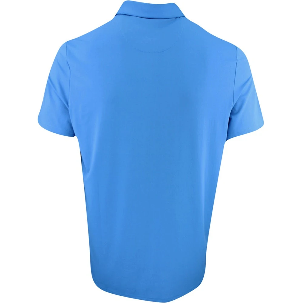 Original Penguin Golf Shirt - Novelty Print Polo - Med. Blue AW23 - Image 3