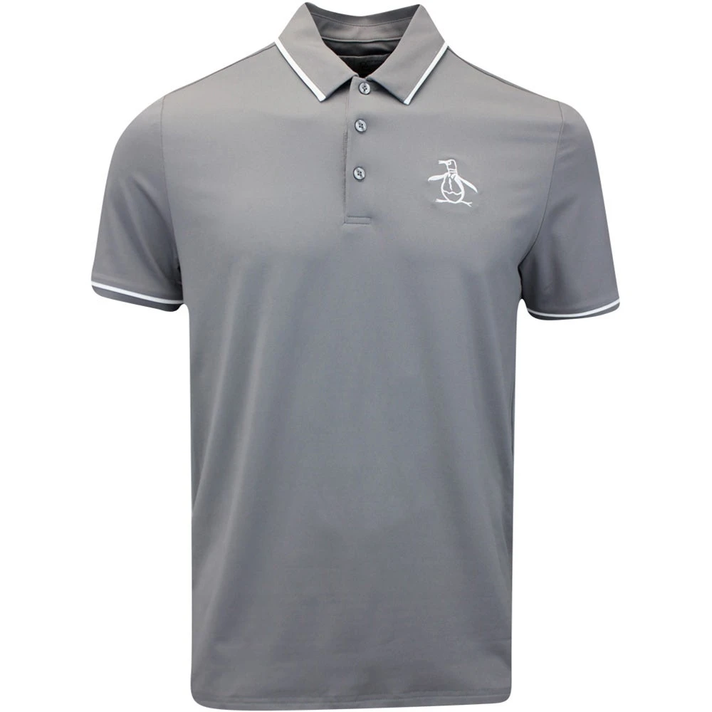 Original Penguin Golf Shirt - Tour Heritage Polo - Quiet Shade AW23