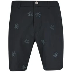 Original Penguin Golf Shorts - Embroidered Pete - Caviar AW23