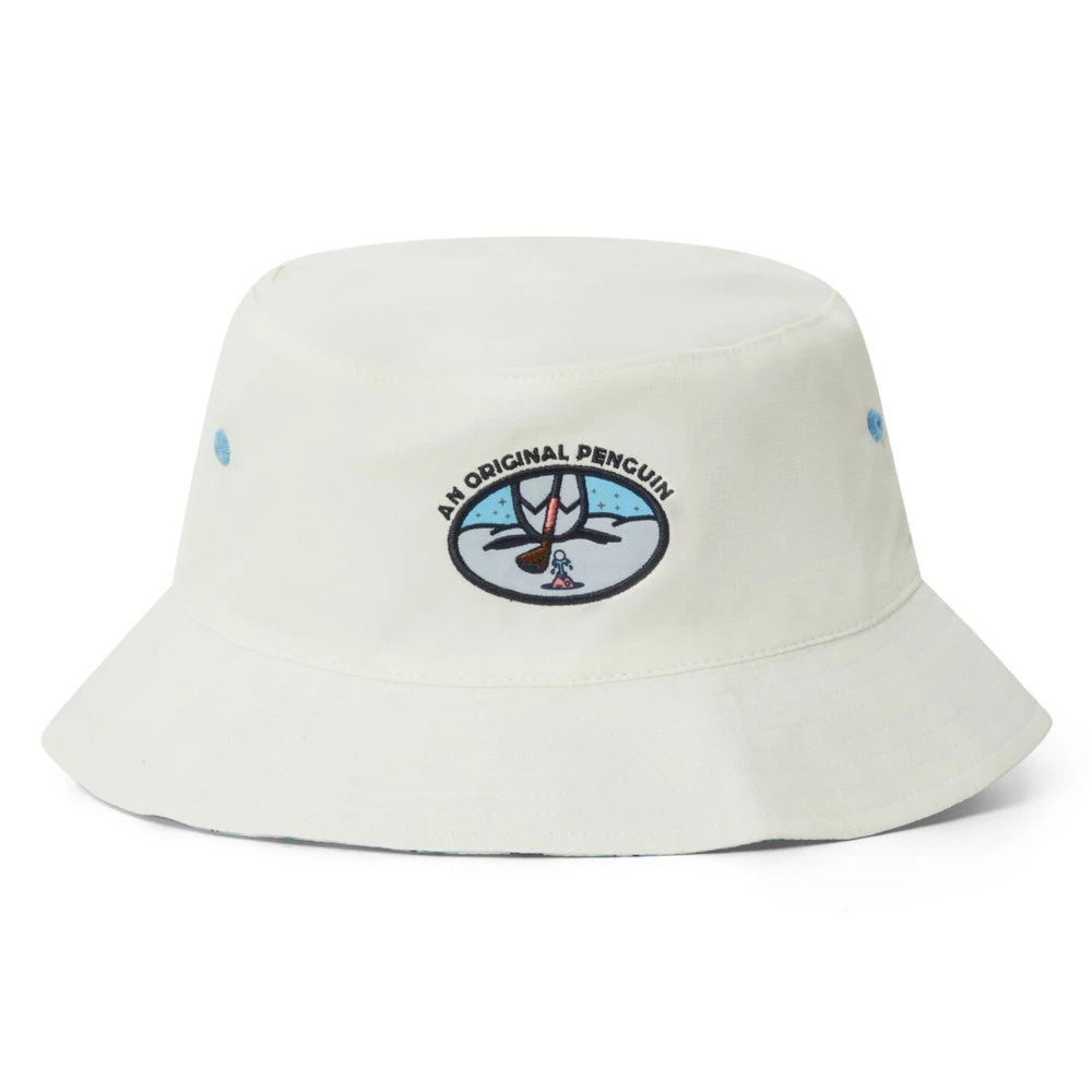 Original Penguin Golf Hat - Atomic Bucket - White Reversible AW23