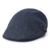 Original Penguin Golf Cap - Quilted Flat Cap - Black Iris AW23