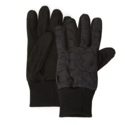Original Penguin Golf Gloves - Winter Patterned Pair - Caviar AW23