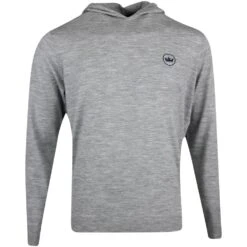 Peter Millar Golf Pullover - Excursion Flex Hoodie - Gale Grey FA22