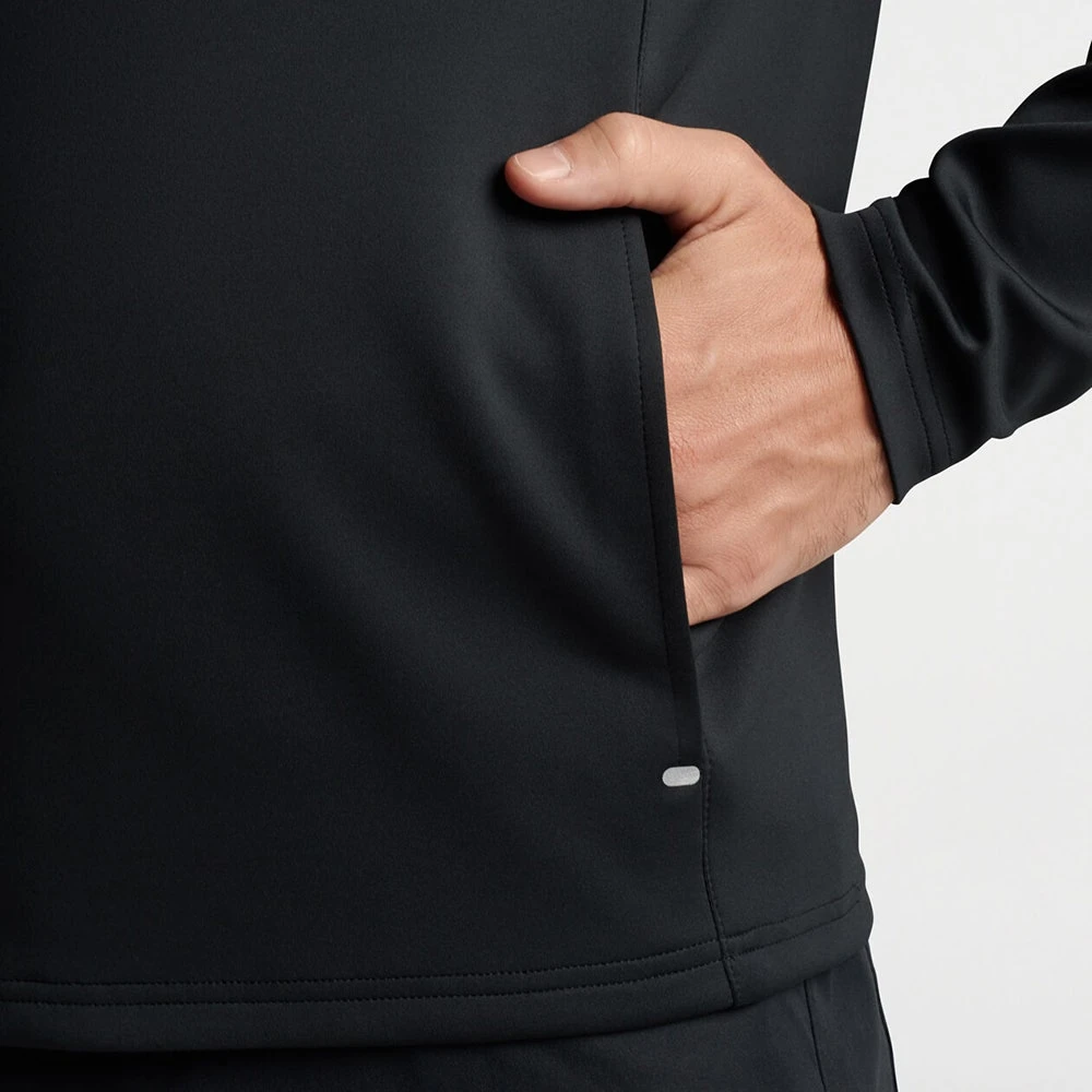 Peter Millar Golf Hoodie - Hyperlight Weld Hybrid HZ - Black SS23 - Image 9