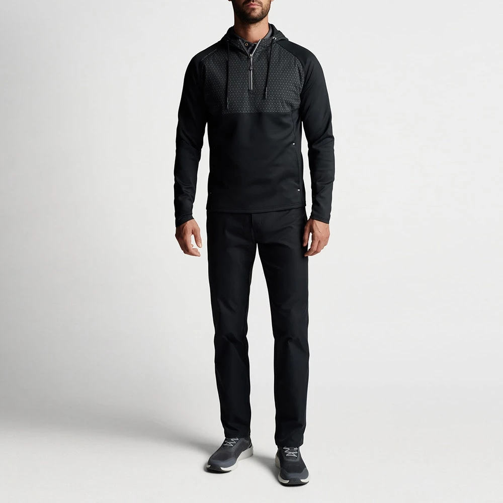 Peter Millar Golf Hoodie - Hyperlight Weld Hybrid HZ - Black SS23 - Image 10