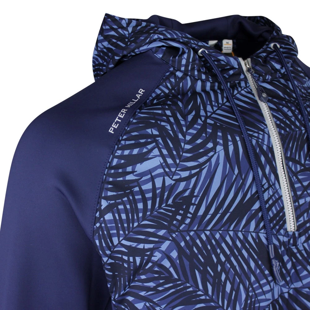 Peter Millar Golf Hoodie - Hyperlight Weld Hybrid HZ - Navy SS23 - Image 4