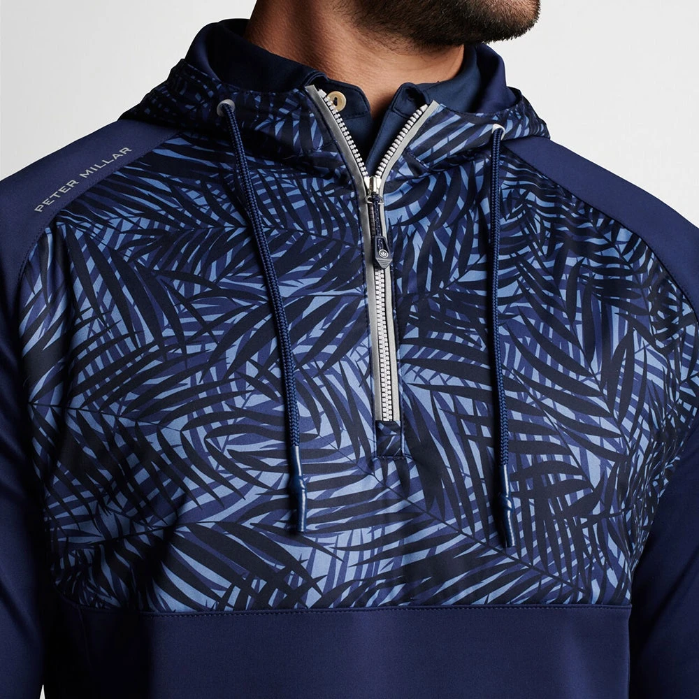 Peter Millar Golf Hoodie - Hyperlight Weld Hybrid HZ - Navy SS23 - Image 7