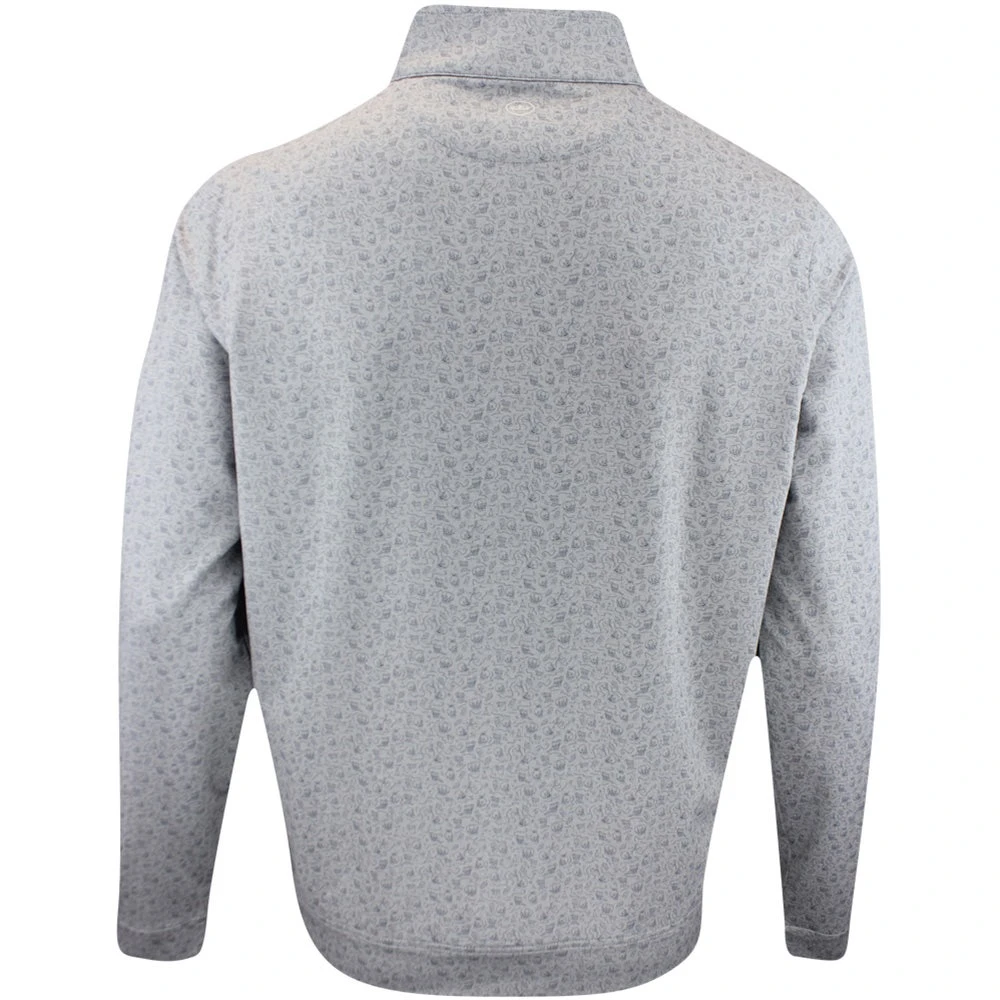 Peter Millar Golf Pullover - Perth Transfused QZ - Gale Grey AW23 - Image 3